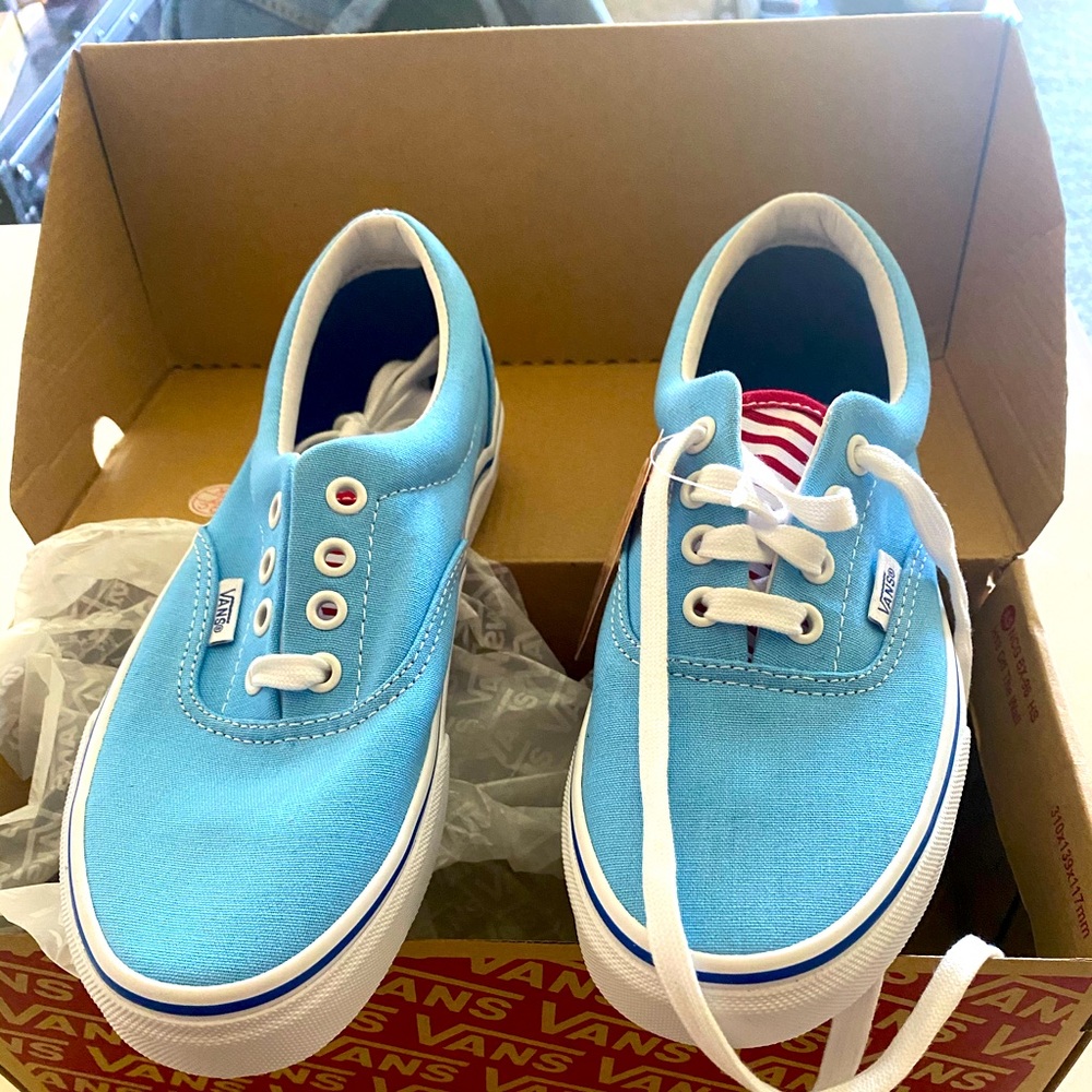 Baby blue Vans